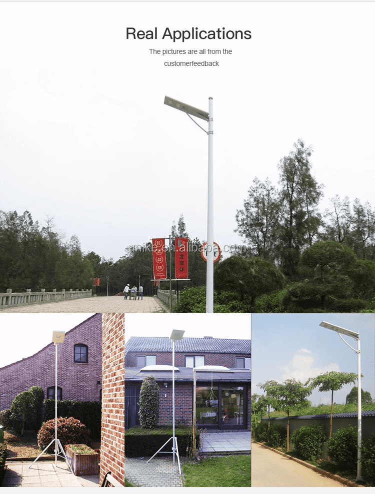 Excellent quality 30w 20watt ip65 solar street lighting 80w 60w solar lamp led street light