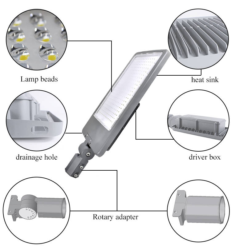 Skilful manufacture 200watt lighting 140lm/w mean well driver 80w smart luces 100w street led light